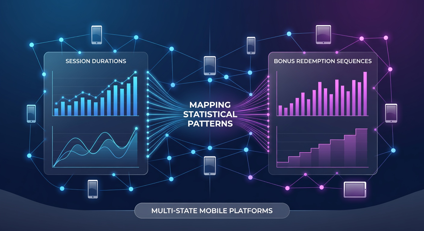 Statistical visualization of live dealer session durations correlated with bonus redemption sequences on multi-state mobile gaming platforms