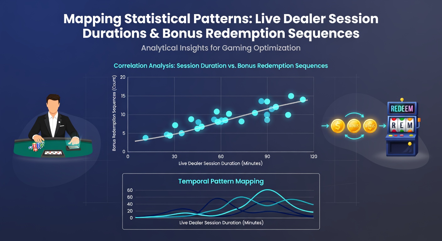 Heatmap showing bonus redemption sequences aligned with session duration data from mobile live dealer platforms